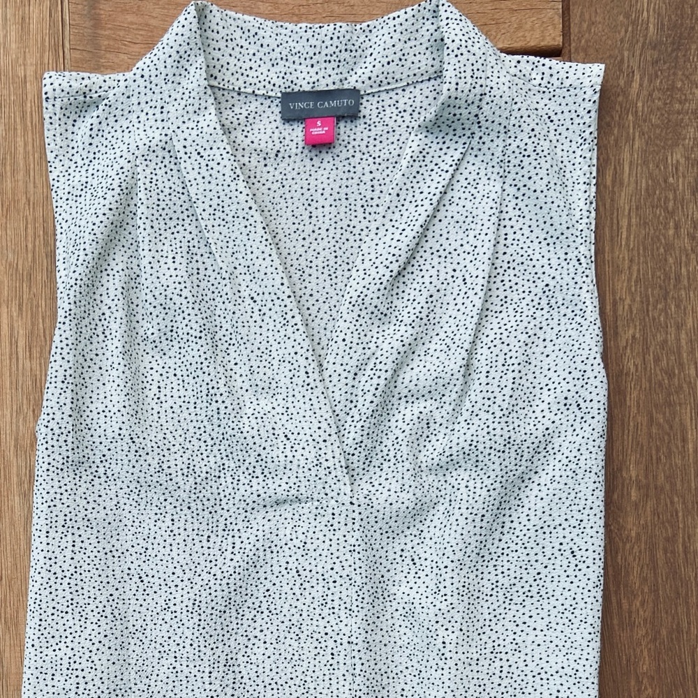 Vince Camuto sleeveless shirt - looks amazing under blazers!